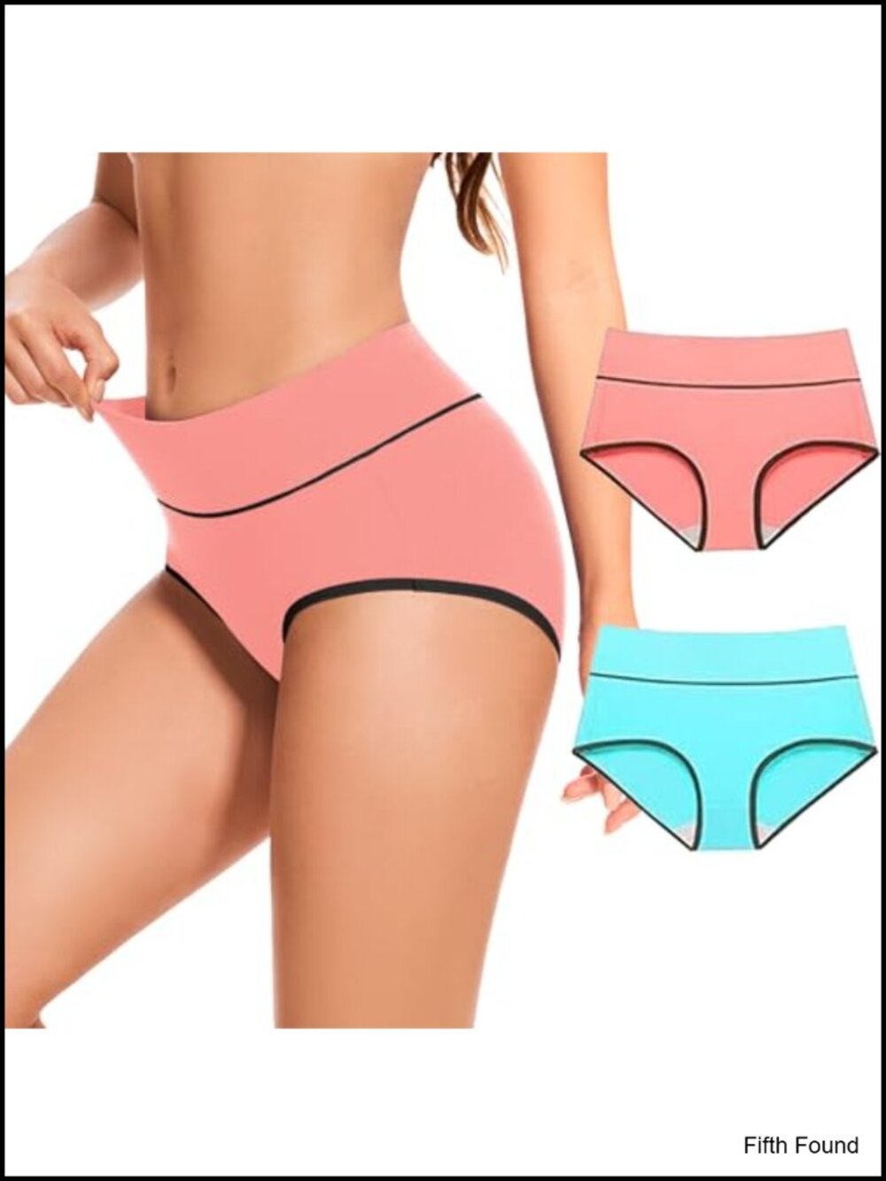 Women's Cotton Hipster Panties 5-Pack Full Coverage Mid-Rise Breathable